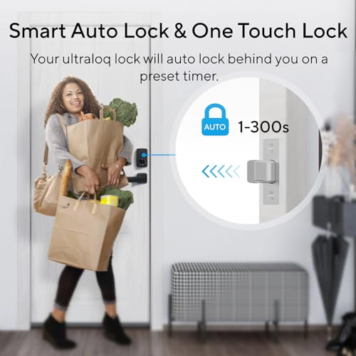 ULTRALOQ U-Bolt Smart Lock with WiFi Bridge & Keypad