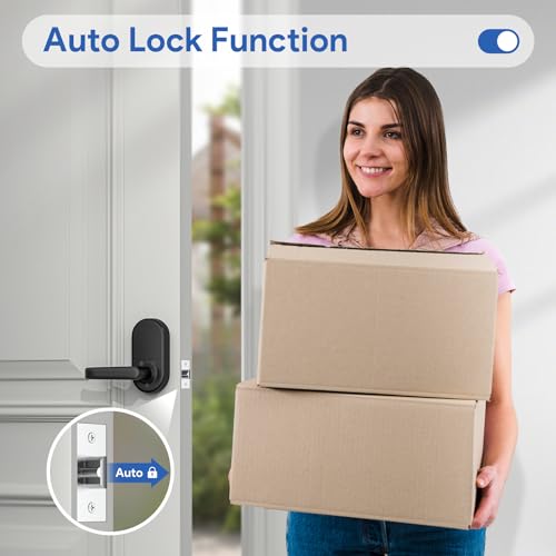 Keyless Entry Smart Door Lock with Handle - Easy Installation