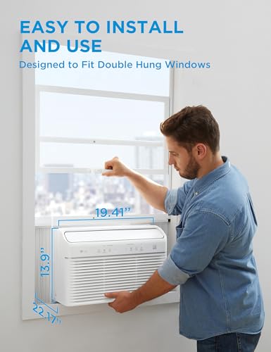 Midea 12000 BTU Smart Inverter Window AC - Heat, Dehumidifier - 550 Sq. Ft