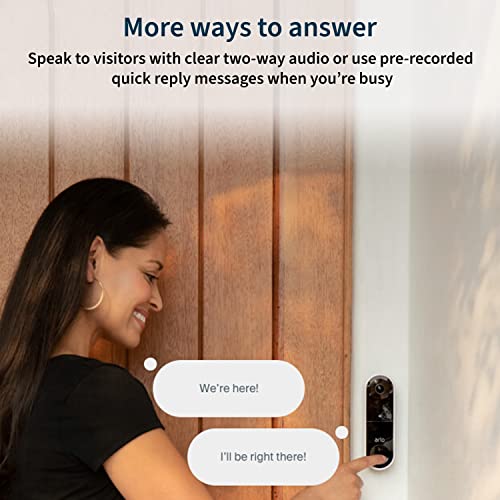 Arlo Essential Video Doorbell - HD, 180° View