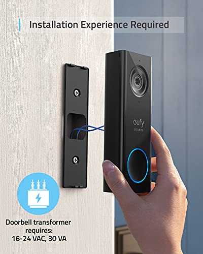 eufy Security Wireless Doorbell Camera 2K Resolution Human Detection