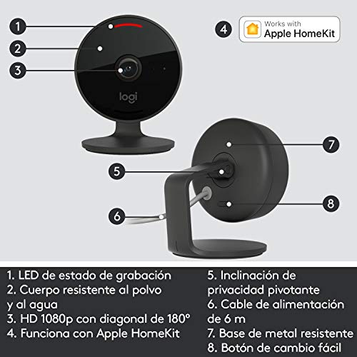 Logitech Circle View Wired HD Home Security Camera