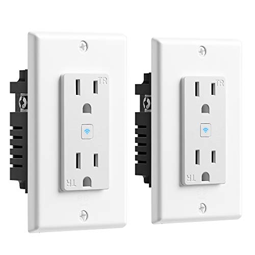 Geeni Wi-Fi Smart Wall Outlet 2-Pack for Alexa/Home