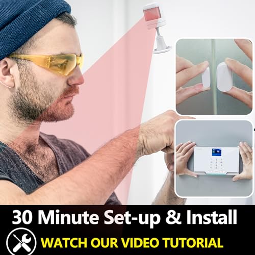 Colorful Screen Smart Home Security System KitAlexa, Google Compatible