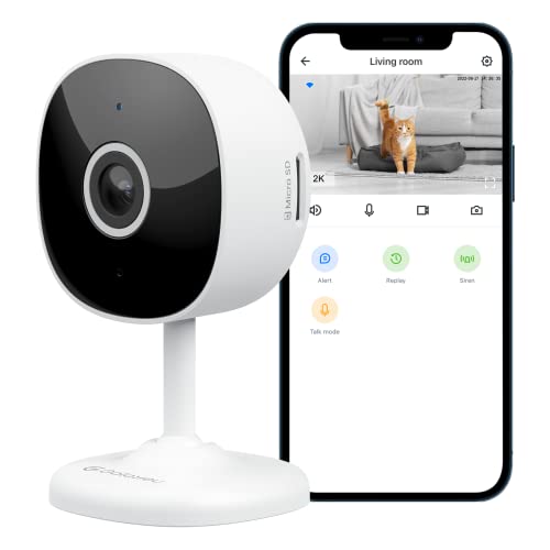 2K WiFi Camera for Home Security with Phone App