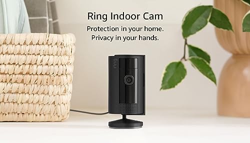 Ring Indoor Cam (2nd Gen) | 2023 Release | 1080p HD Video | Black