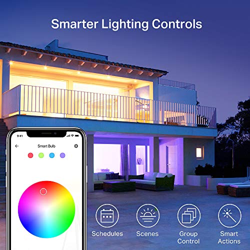 Color Changing WiFi Smart Light Bulbs 4-Pack Alexa Google