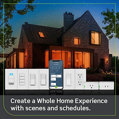 Leviton Decora Smart Switch, Wi-Fi 2nd Gen, Works with Matter, My Leviton, Alexa, Google Assistant & Apple Home, Wired or Wireless 3-Way, White