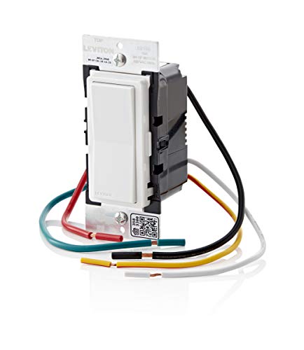 Leviton Decora Smart Switch, Wi-Fi 2nd Gen, Works with Matter, My Leviton, Alexa, Google Assistant & Apple Home, Wired or Wireless 3-Way, White