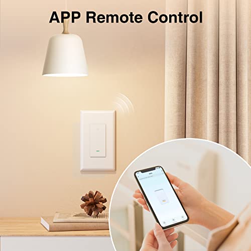 4 Pack GHome Smart Wi-Fi Light Switch Alexa/Google