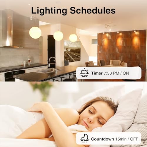 4 Pack GHome Smart Wi-Fi Light Switch Alexa/Google