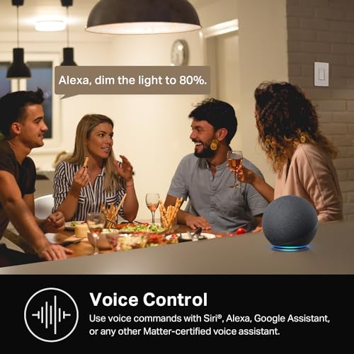 Kasa Smart Dimmer Switch, Single Pole, Neutral Wire, 2.4GHz