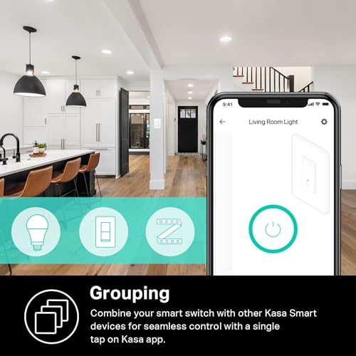 Kasa Smart Dimmer Switch, Single Pole, Neutral Wire, 2.4GHz