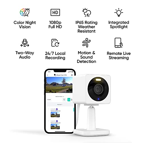 WYZE Cam OG 1080p WI-Fi Security Camera 2-pack