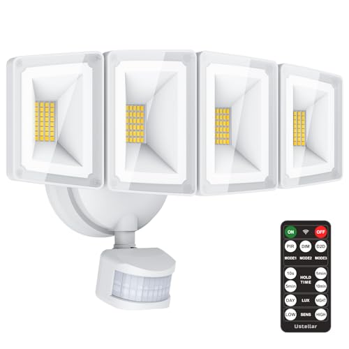 USTELLAR 100W Outdoor Motion Sensor Flood Light 1-PACK