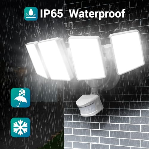 USTELLAR 100W Outdoor Motion Sensor Flood Light 1-PACK