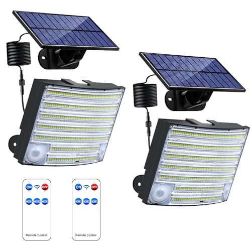Outdoor Solar Powered Dual Motion Sensor Security Lights