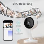 Indoor Security Camera with Night Vision and Alexa Integration