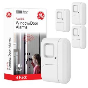 GE Door and Window Alarm, 4 Pack, DIY Home Security