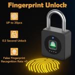Smart Fingerprint Padlock with Keyless Biometric Technology