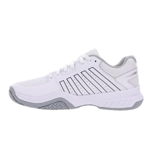 K-Swiss Court Express Pickleball Shoes, White/Highrise/Black, 9.5M