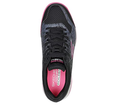 Skechers Viper Court Pickleball Shoes, Arch Support, Black/Pink