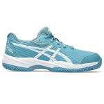 ASICS Kid's Gel-Game 9 Grade School Tennis Shoes, 1, GRIS Blue/White