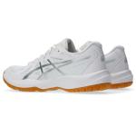ASICS Women's Upcourt 6 Volleyball Shoes, 8.5, White/Pure Silver