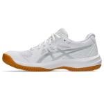 ASICS Women's Upcourt 6 Volleyball Shoes, 8.5, White/Pure Silver
