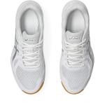 ASICS Women's Upcourt 6 Volleyball Shoes, 8.5, White/Pure Silver