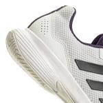 Adidas Men's Gamecourt 2.0 Tennis, White/Black/Aurora Plum, 5.5