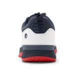 FitVille Wide Tennis Shoes for Men Pickleball Shoes Sneakers | Court Racquetball Athletic Shoes for Racquet Sport | Wide Toe Box & Arch Support (10 Wide, White & Navy Blue)