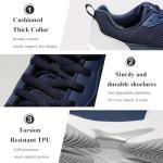 SoleEase Men's Tennis Shoes, Lightweight Breathable Non-Slip Athletic Sneakers for Men & Women Playing Pickleball Table Tennis & Badminton(803Blue,40)