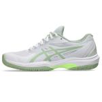 ASICS Women's Game FlyteFoam Pickleball Shoes, 5.5, White/Jade
