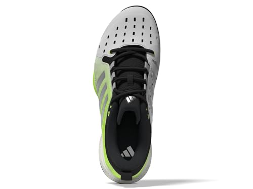 adidas Court Pickleball Sneaker, White/Silver/Black, Men's Size 11