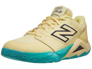 New Balance Women's FuelCell Delray V2 Tennis Shoe, Parchment/Nb Navy, 6.5 M