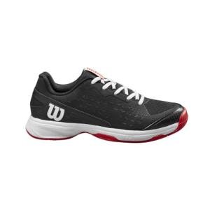Wilson Rush Pro Jr L Tennis Shoe, Black/Wilson Red/White, Size 11