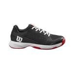 Wilson Rush Pro Jr L Tennis Shoe, Black/Wilson Red/White, Size 11