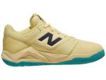 New Balance Women's FuelCell Delray V2 Tennis Shoe, Parchment/Nb Navy, 6.5 M