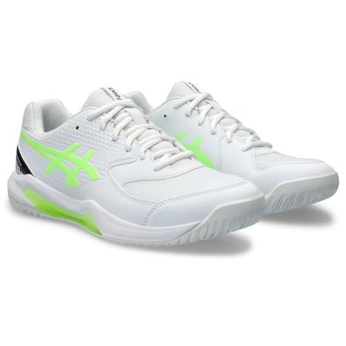 ASICS Gel-Dedicate 8 Pickleball Court Shoes, White/Lime Burst