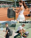 sportsnew Pickleball Bag, Waterproof Pickleball Backpack for Women Men with Shoe Compartment & Fence Hook, Army Green Patent Pending