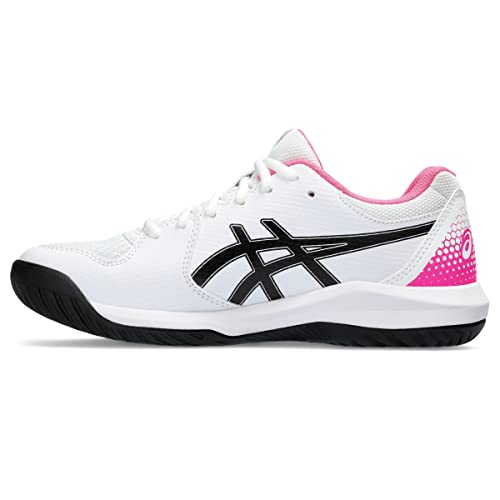 ASICS Gel-Dedicate 8 Pickleball Shoes, White/HOT Pink, Women's