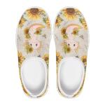 Ctsgobvahy Girl's Sports Shoes, Kids Easy-to-Put-On Low-Top Shoes, Children's Lightweight Breathable Tennis Shoes Suitable for Running, Pickleball, Tennis and Baseball,Axolotl and Sunflower