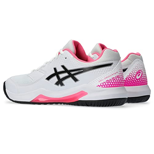ASICS Gel-Dedicate 8 Pickleball Shoes, White/HOT Pink, Women's