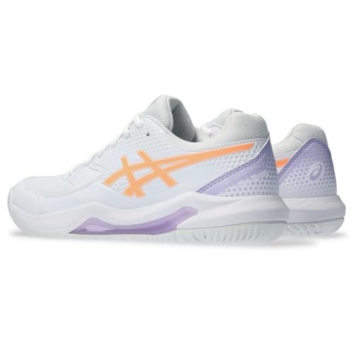 ASICS Gel-Dedicate 8 Pickleball Tennis Shoe, White/Sunstone
