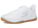 Skechers Pickleball Viper Court Pro 2.0 Sneakers for Women - Breathable Synthetic and Mesh Upper White 10 B - Medium
