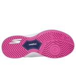 Skechers Women's Viper Court Reload Hands Free Slip-Ins Pickleball Sneaker, White/Navy/Pink, 9
