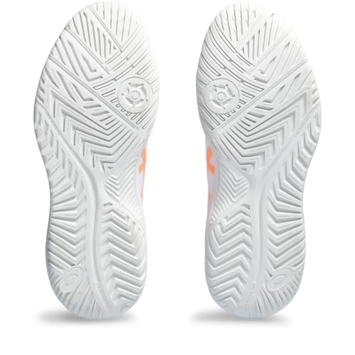 ASICS Gel-Dedicate 8 Pickleball Tennis Shoe, White/Sunstone