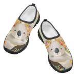 Ctsgobvahy Girl's Tennis Shoes, Cute Koala Kids Easy-to-Put-On Low-Top Shoes, Children's Lightweight Non-Slip Elastic Playing Shoes Suitable for Running, Pickleball, and Baseball