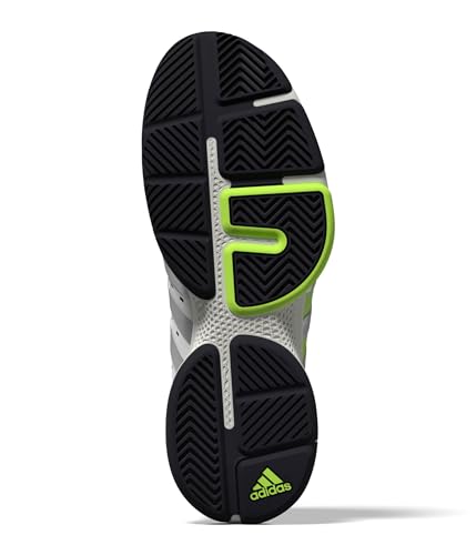 adidas Court Pickleball Sneaker, White/Silver/Black, Men's Size 11